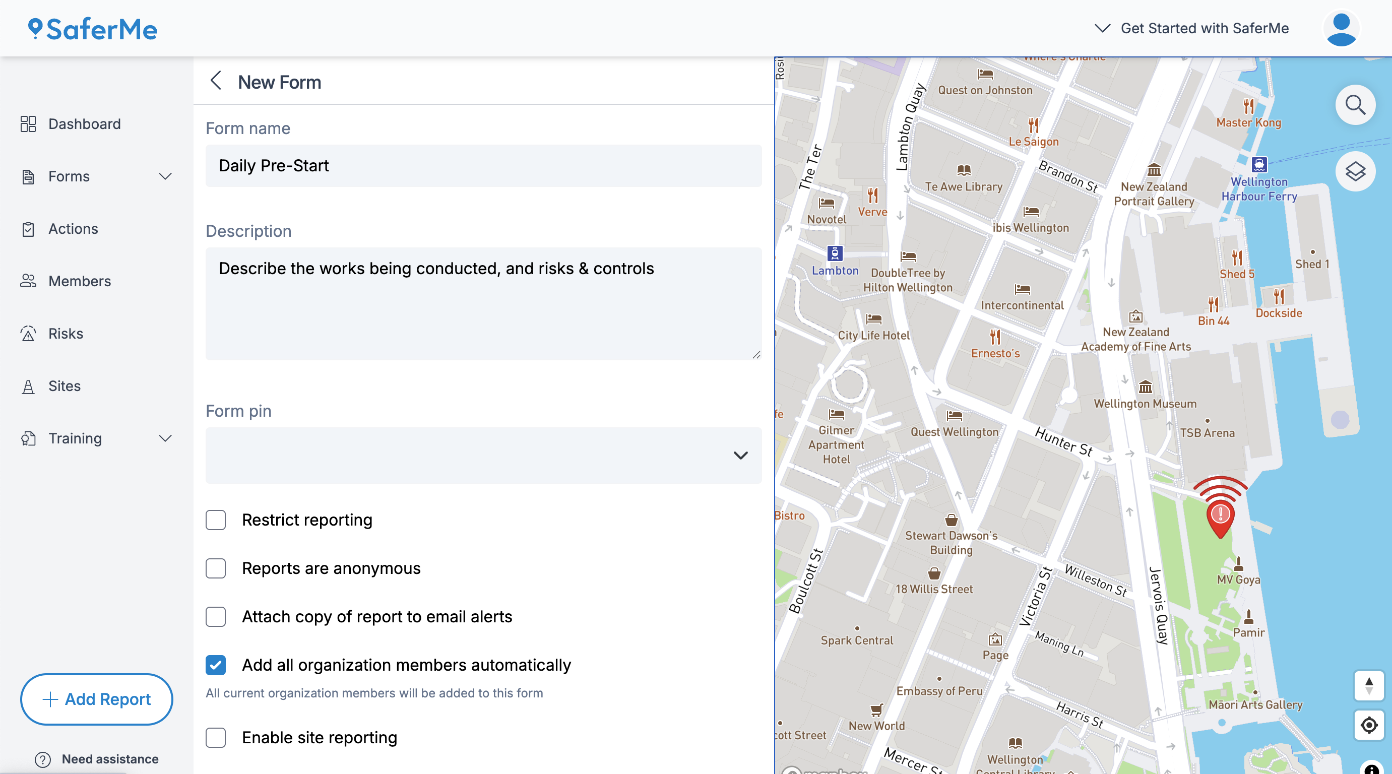 Add all organisation members automatically