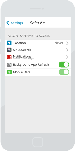 SaferMe Location iOS 1